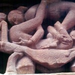 Templo erótico do século XII em Khajuraho, Índia
