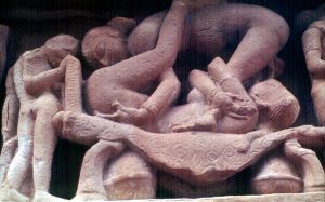 Templo erótico do século XII em Khajuraho, nordeste da Índia