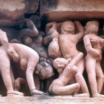 Templo erótico em Kajurhao, Índia