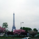 Torre Eiffel vista do Trocadéro, em Paris