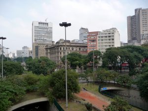 Vale do Anhangabaú, centro de São Paulo