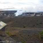 Vulcão ativo em Big Island, Havai