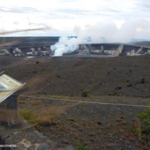 Vulcão ativo em Big Island, Havai