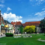 Wawel, vista interna, Cracóvia, Polônia