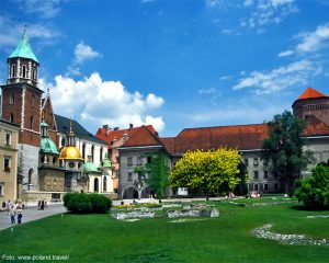 Wawel, vista interna, Cracóvia, Polônia