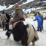 Yaqui em estação de esqui, norte da Índia