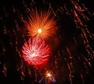 Fogos de artifício em Porto Seguro