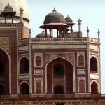 O estilo mogol no Red Fort em Delhi