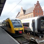 Trens que ligam Elsingor a Copenhagen
