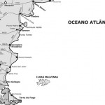 Mapa do sul da Argentina