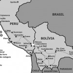 Mapa do Peru e da Bolívia