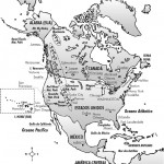 Mapa da América do Norte