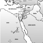 Mapa do Oriente Médio