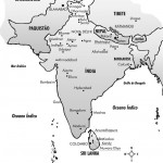 Mapa da Índia e Nepal