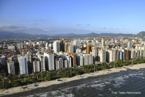 Santos, SP, orla da praia