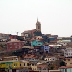 Colina em Valparaíso, no Chile
