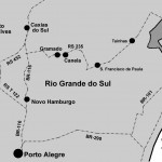 Mapa da Serra Gaúcha