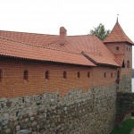 Castelo na cidade de Trakai, Lituânia