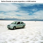 De carro na Salina Grande, Argentina