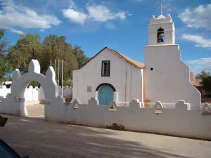 Igrejinha colonial em san Pedro de Atacama