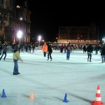 Rinque de patinação no gelo em frente ao Hotel de Ville, Paris