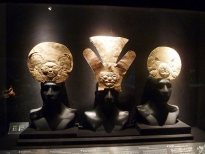 Peças incas em ouro, Museu Larco, Lima, Peru