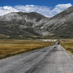 Estrada rural na Calábria