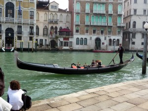 Gôndola no Canal Grande, Veneza -