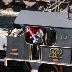 Locomotiva antiga em Paranapiacaba