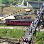 Paranapiacaba, passarela sobre os trilhos