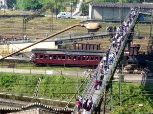 Paranapiacaba, passarela sobre os trilhos