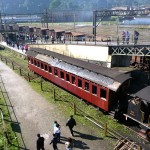 Vagões da velha ferrovia