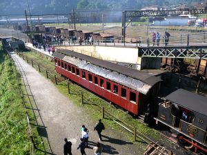 Vagões da velha ferrovia
