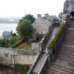 Normanda, Mont St-Michel, escadarias