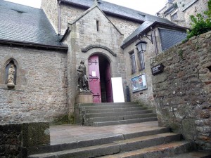 Normandia, Mont-St-Michel, entrada da abadia