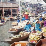 Mercado Flutuante, arredores de Bangkok