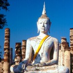 Buda em Ayuthaia, Tailândia
