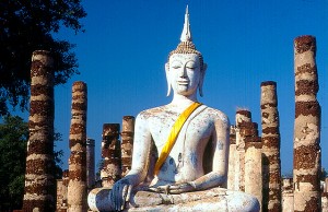 Buda em Ayuthaia, Tailândia