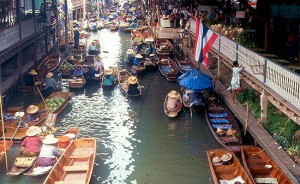 Mercado Flutuantede Bangkok