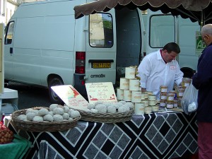 Vendedor de queijos em Sarlat