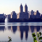 O West Upper Side visto do Central Park, New York