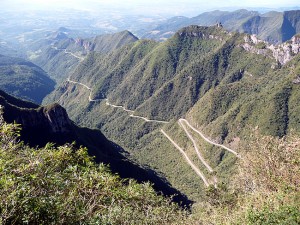 Panorâmica do alto da Serra do Rio do Rastro, Santa Catarina