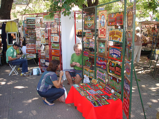 Feira artesanal em Buenos Aires, Argentina