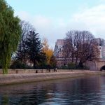 França, Paris, ponta da Île de la Cité, outono