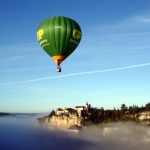 Voo de balão sobre o santuário medieval de Rocamadour