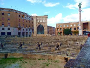 Lecce, ruínas de anfiteatro romano