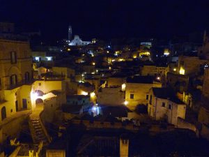 Matera, sassi à noite