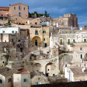 Matera, bairro de sassi no vale