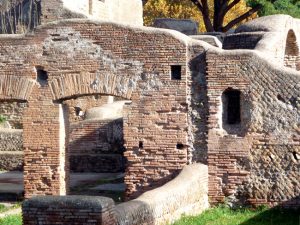 Ruínas em Ostia Antica