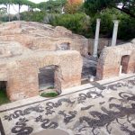 Piso das termas de Ostia Antica